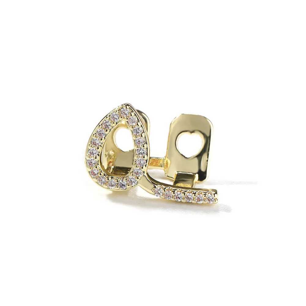 Heart Hollow Shape Iced Out Teeth Grillz Hip Hop Top Bottom Grills Dental Mouth Punk Teeth Caps Cosplay Party TG119XJ250114