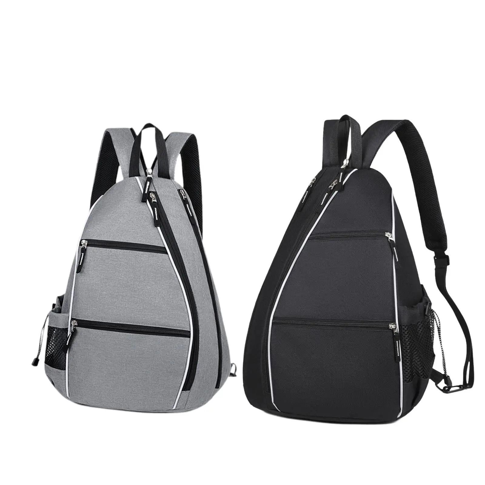 Pickleball Bag Tennis Crossbody Backpack for Women Men Adjustable Strap Gift Zipper Closure Large Badminton Pickleball Backpack 250117