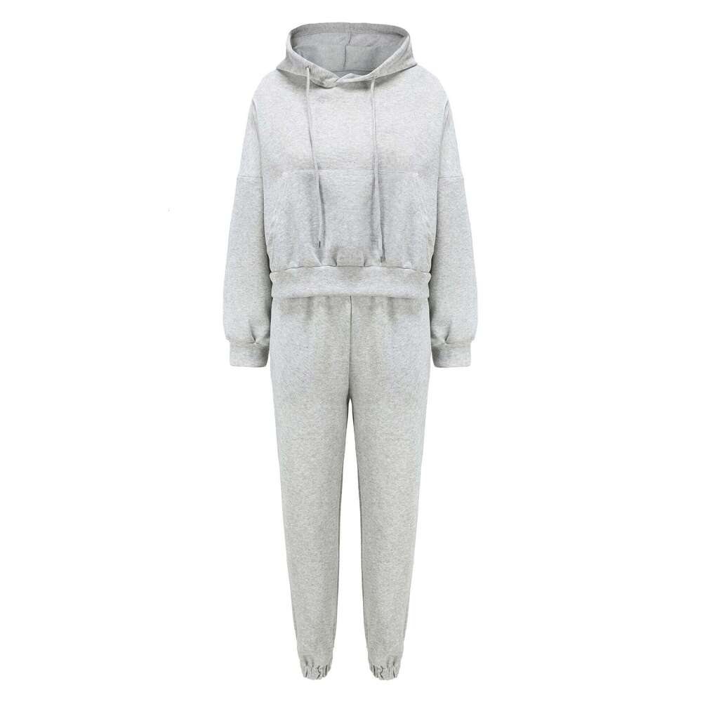 Hot selg European American autumn and winter casual hoodie jacket sports suit women's 2025 temperament versatile new trend clothing ins