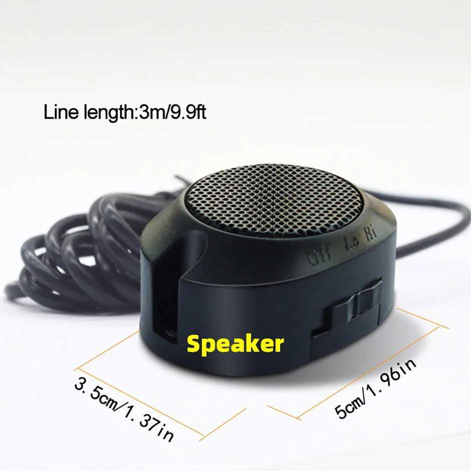 Car Audio Car Speaker Audio Parking Sensors Alarm Horns Vehicle General Purpose Black Loudspeaker Accessories Loud Buzzer Alert H250118