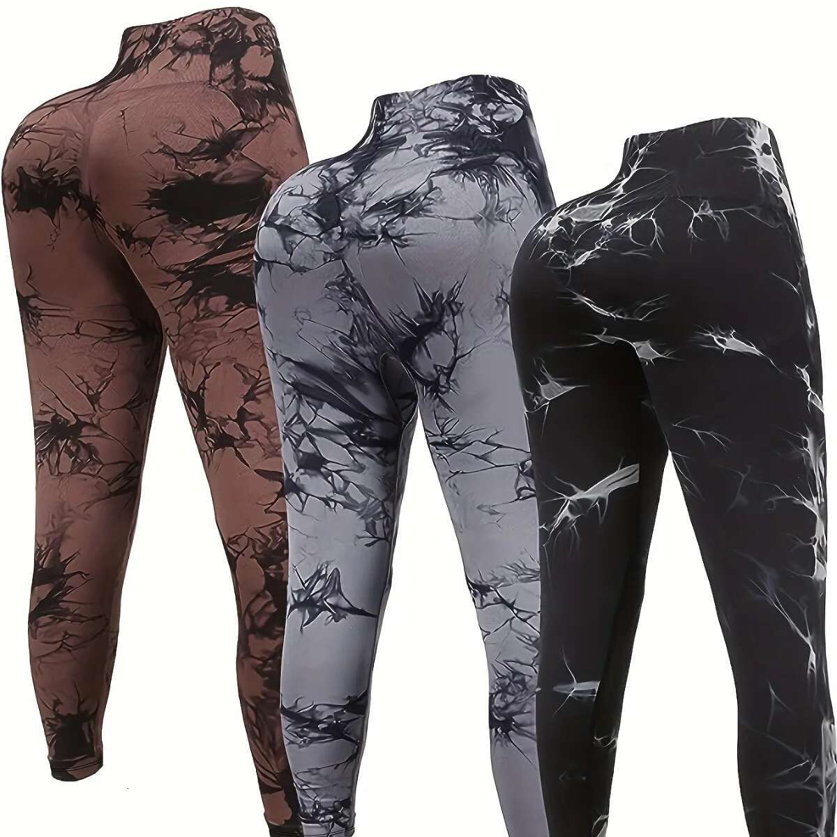 Ddmyoutdoor China Domestic Mermaid Curve Naked Women S No Embarrassment E High Waist Hip Lifting Tie Dye Yoga Fiess Cropped Pants Plus Size