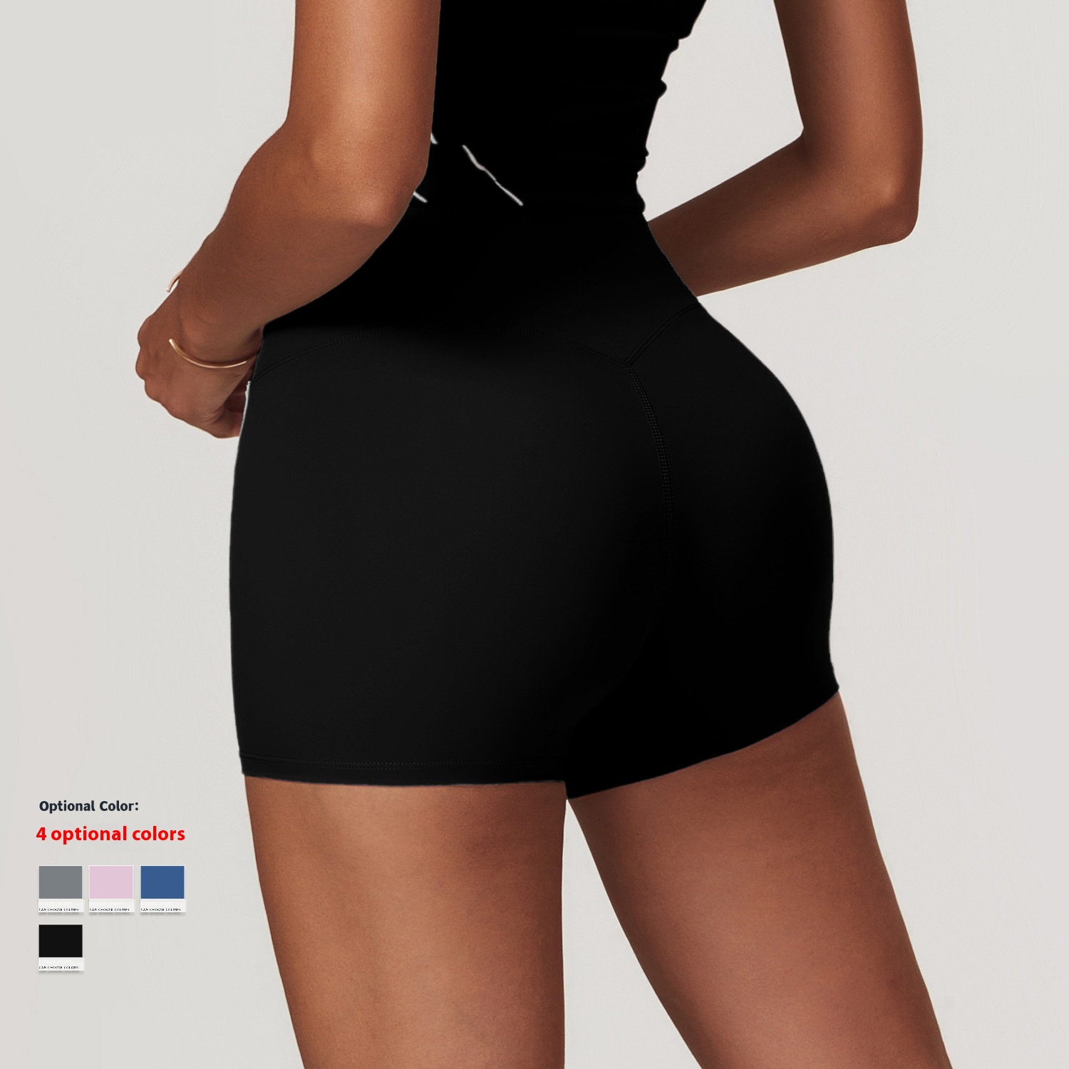 Nude Feeling Skinny Yoga Shorts High Waisted Hip Lifting Outer Wear Fitness Shorts Women Running Sweatpants
