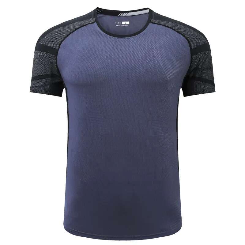 Ddmyoutdoor China Domestic Fiess Shirt Men Mesh Summer Sports Color Block Raglan O Neck Short Sleeves Training Bodybuilding Workout Tee