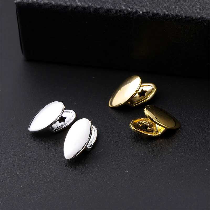 2pcs Teeth Caps Grillz Top Bottom Charm Grills For Men Women Jewelry GiftXJ250114