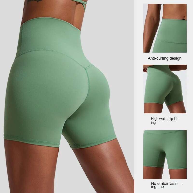 Ddmyoutdoor China Domestic INS Star Popular Yoga Running Fiess Elastic Shorts Mermaid Curve New High Waist Hip Tight Sports Sport Type