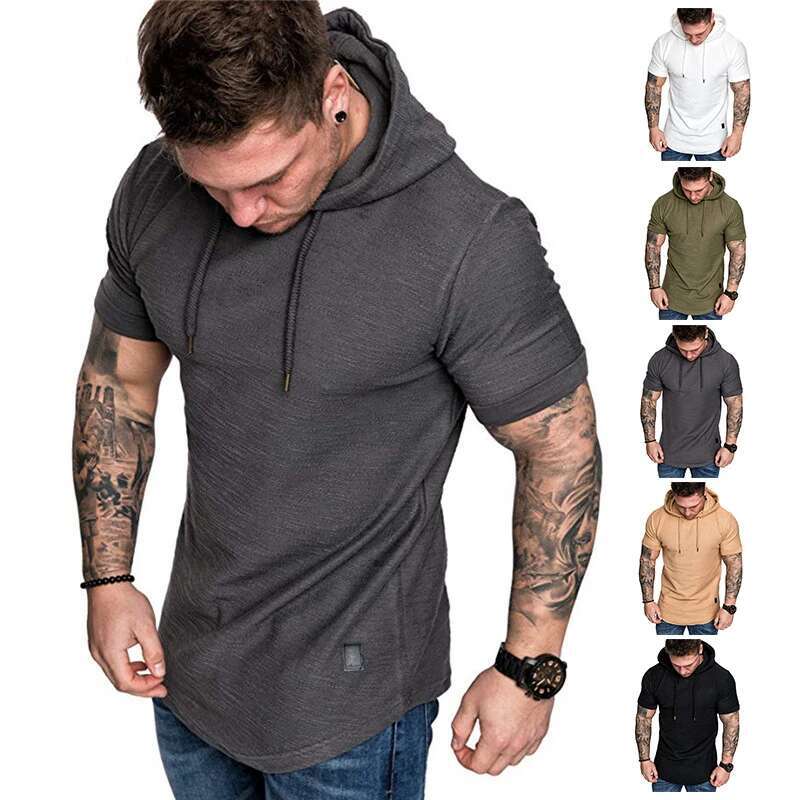 Ddmyoutdoor China Domestic Breathable Sport Athletic Running Training Crossfit Shirts Elastic Bodybuilding Gym Top Mens Sportswear Fiess Clothing