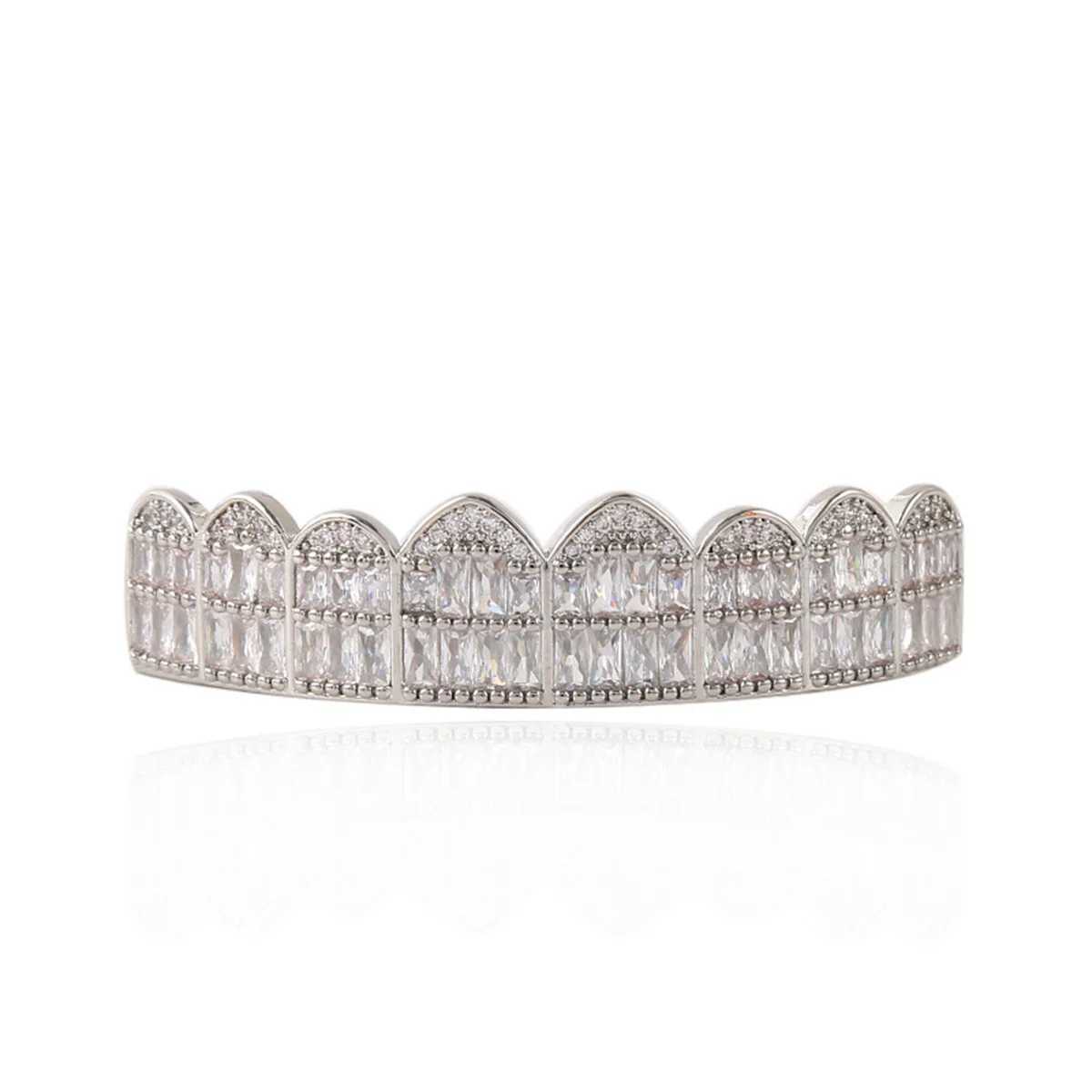 1pc/1pcs Hiphop braces Halloween irregular zircon teeth neutral jewelryXJ250114
