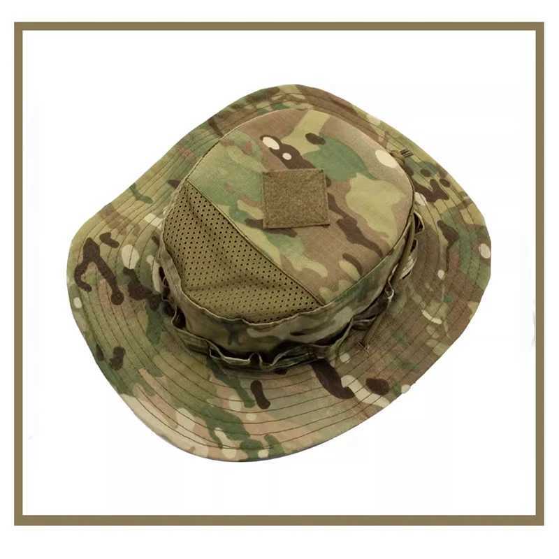 Square Brim Benny Tactical Hat Outdoor Hunting Breathab Ghillie HatXJ250116