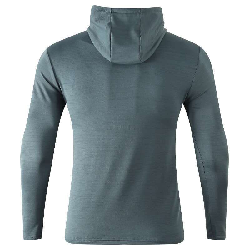 Ddmyoutdoor China Domestic Running Hoodie Men Training Quick Dry Gym Streetwear Workout Pullovers Muscle Breathable Solid Outdoor Spandex Long Sleeve