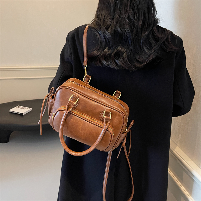 Elegant Female Retro Travel Pack Stylish Dual Purpose Backpack and Carryall for Busy Lives