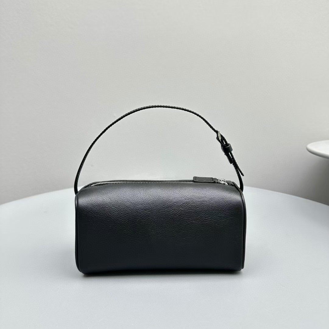 Top Quality Mirror Designer Rectangle Pen Bags Black Soft Cow Leather Top Handle Bag Silver Hardware Zipper Handbags Women Luxury Shoulder Bag Festival Baguette Bag