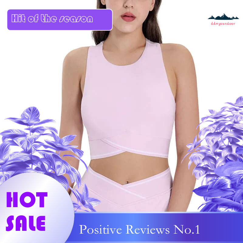 Ddmyoutdoor China Domestic Mermaid Curve Hot Girl Wind I Word Beautiful Back Cool Quick Drying Breathable Cross Hem Shockproof Sports Vest Sports Bras