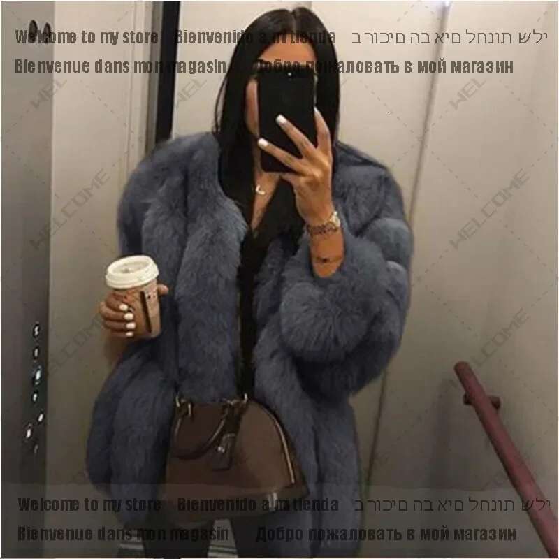 Winter Female Overcoat Faux Fur Jacket Women Coats Loose Casual Thicken Warm Long Sleeve Outerwears Korean Fashion Autumn