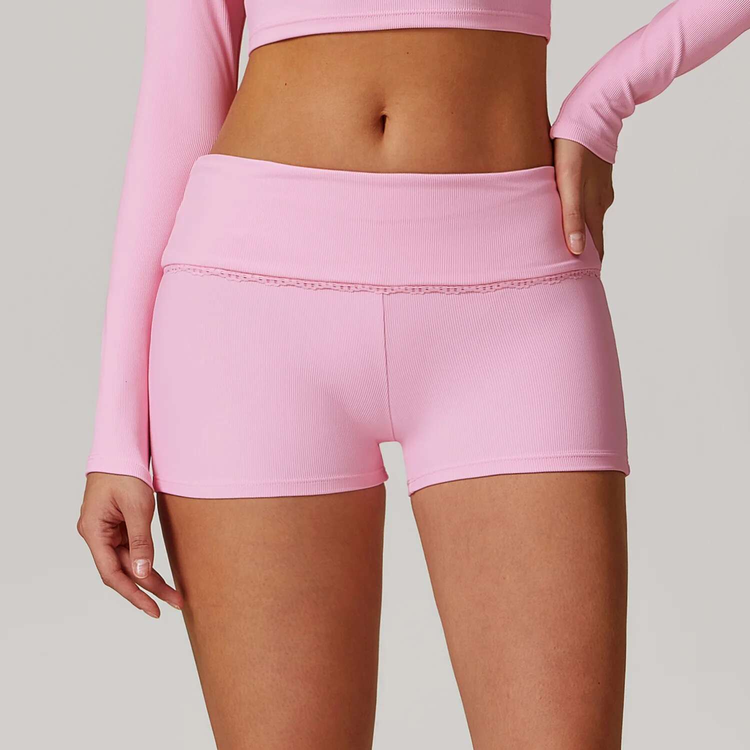 Ddmyoutdoor China Domestic Mermaid Curve High Waist Slimming Sports Summer Outer Wear Peach Hip Yoga Pants Outdoor Running Fiess Shorts