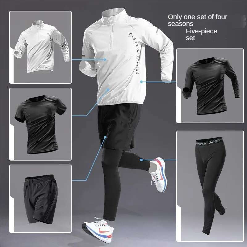 Ddmyoutdoor China Domestic Men S Quick Dry Sports Set Autumn Track And Field Zipper Training Running Fiess Long Sleeve Shirts For Cycg Gym Wear Men
