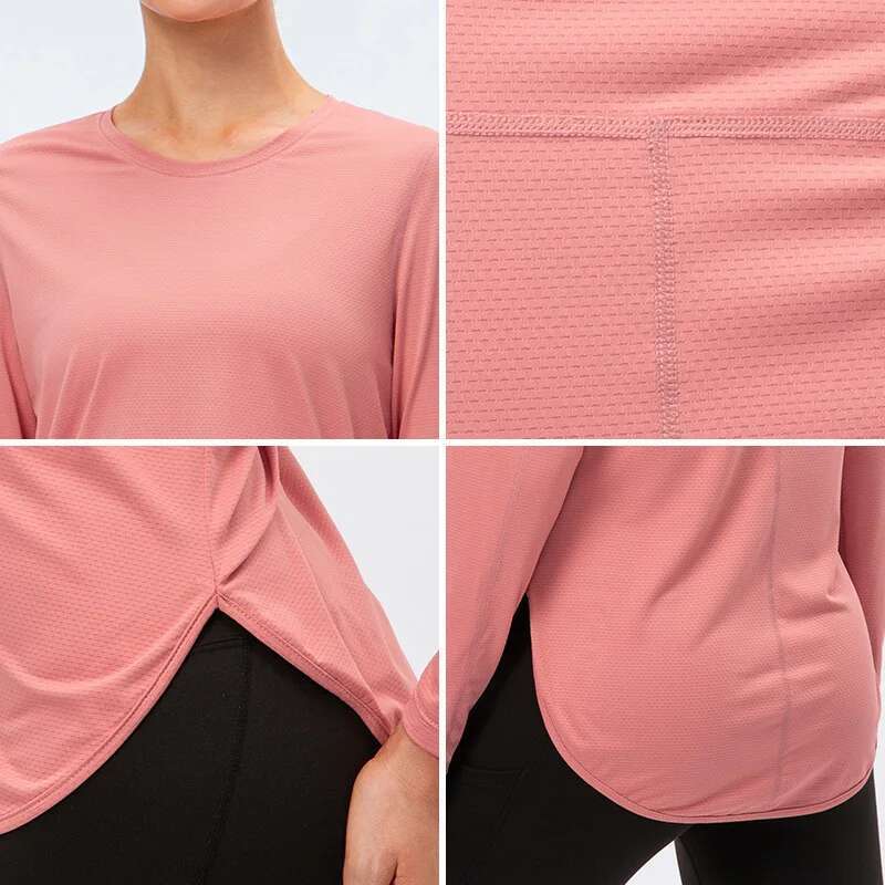 Ddmyoutdoor China Domestic Women S Seamless T Shirt Blouse Long Sleeve Sports Yoga Top Woman Fiess Tshirt Workout Gym Tops For Women Sportswear