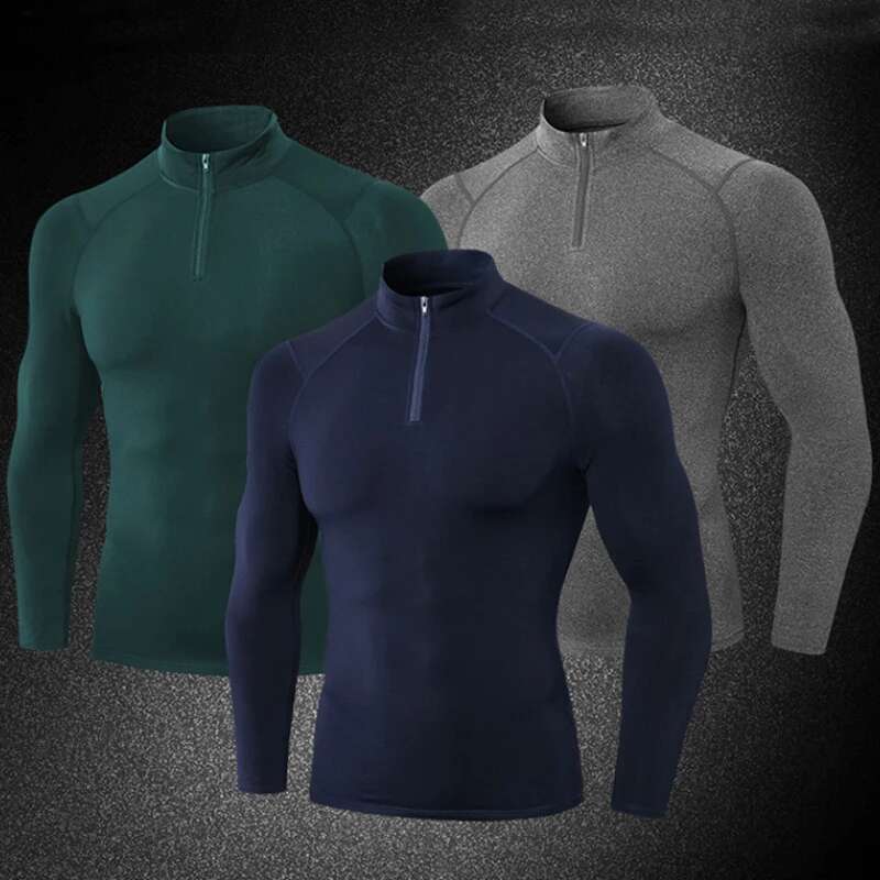 Ddmyoutdoor China Domestic Winter Long Sleeve Thermal Elastic Running Gym Sport Tshirt Compression Shirts Bodybuilding Fiess Top Sportswear