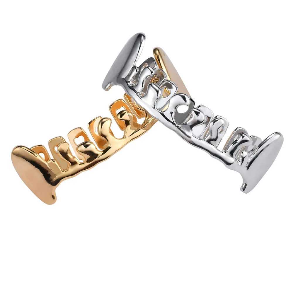 1pc 3 Colors Teeth Grills Set Teeth Grills Top Bottom Clown Grills For Men Rapper Jewelry For Christmas GiftXJ250114