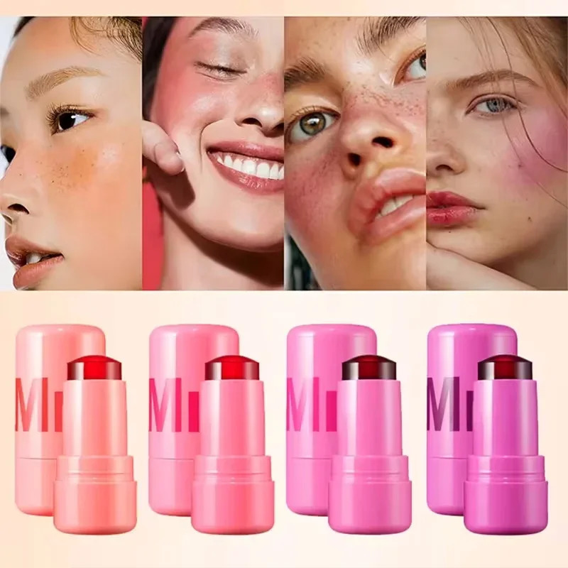 Original Jelly Blush Stick Milk Makeup Lasting Brightens Cheek Stick 3-in-1 Moisturizing Flash Lip Gloss Lip Gloss Face R 250110
