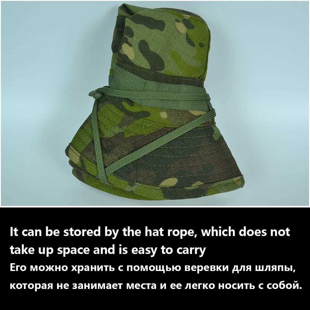 Mege Tactical Bonnie Hat Camouflage BDU6 Fctarn Bucket Hats Unisex Panama Outdoor Hiking s MenXJ250116