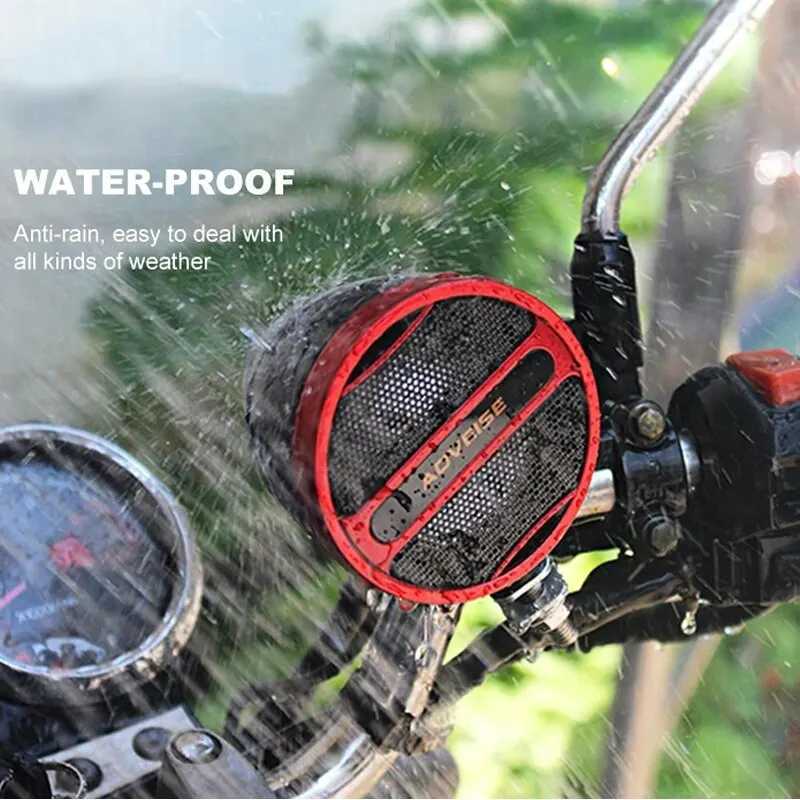 Car Audio Motorcycle Bluetooth-Compatible Speaker Waterproof 12V MP3 Music Player FM Radio USB Stereo For 7/8-1.25 Handlebar MT473/MT487 H250118