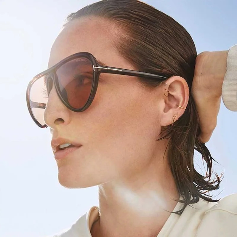 T large frame sunglasses women sunscreen men retro fashion 250109