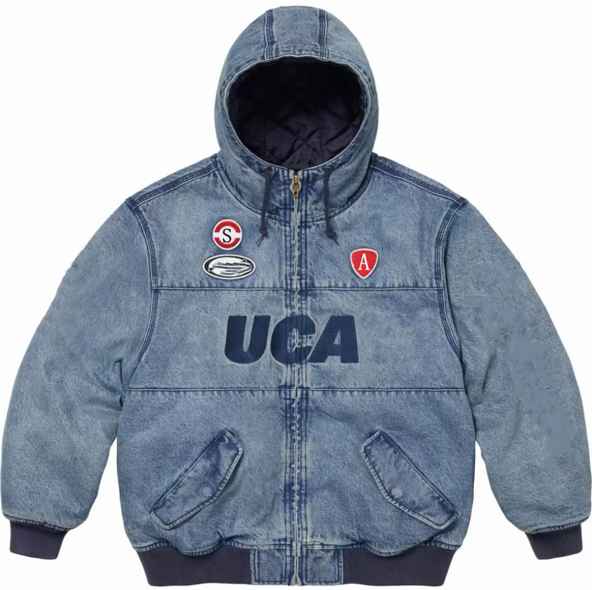 2024 Fashion Designer S x DUCA Streetwear Jacket Casual Mens Thick Coat US Size S-XXL