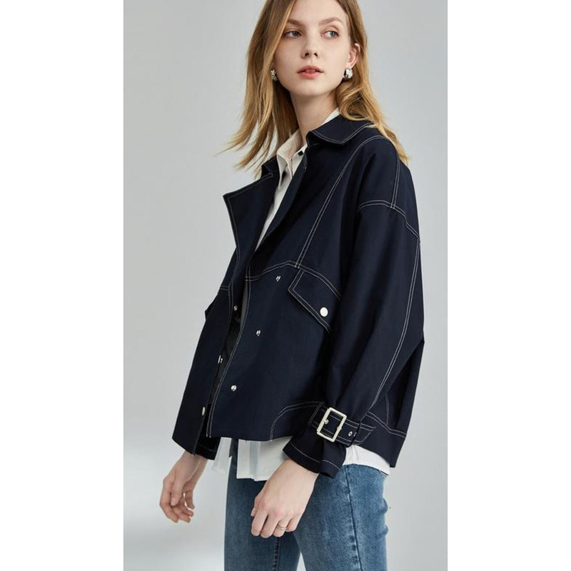 2024 Spring New Trendy Windbreaker Women's Design Temperament, Sense, Fashion Loose Casual Coat Top