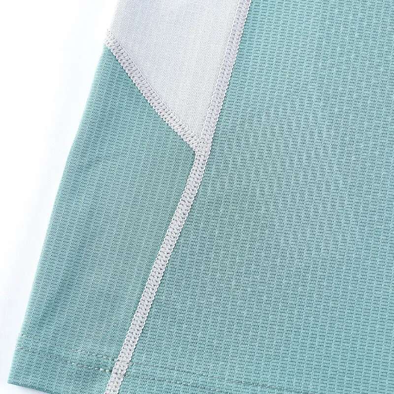 Ddmyoutdoor China Domestic Fiess Shirt Men Mesh Summer Sports Color Block Raglan O Neck Short Sleeves Training Bodybuilding Workout Tee