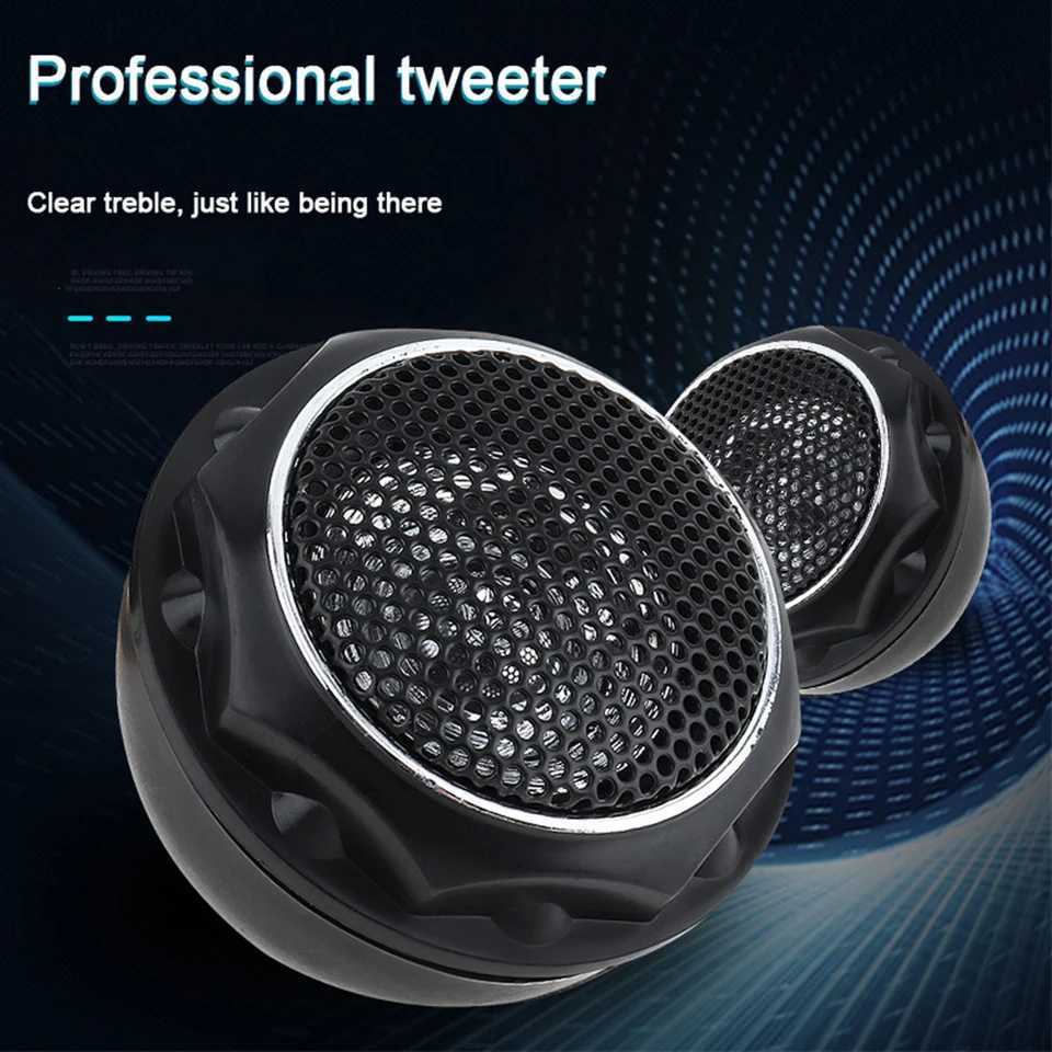 Car Audio 1pair No Magnetic Field Integrated Crossover Speaker Efficient Dome Tweeter For All Car Audio Systems Mini Audio Dome Tweeter H250118