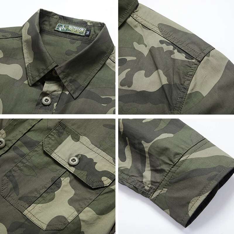Ddmyoutdoor China Domestic Men Long Sleeve Hunting Camo Combat Quick Dry Army Military Shirts Fishing Camping Shirt Tactical Clothing