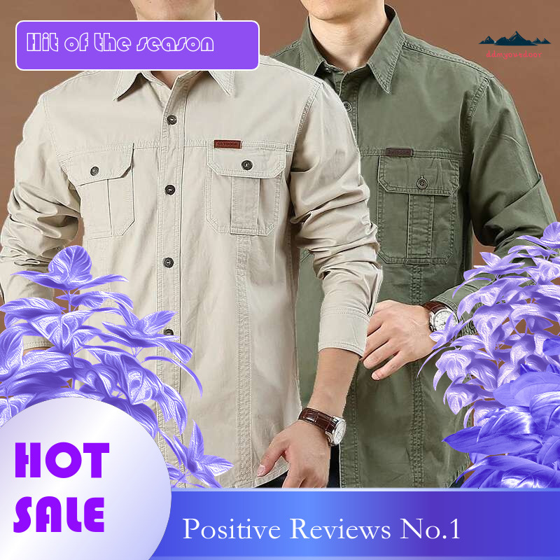 Ddmyoutdoor China Domestic Man Oversized Army Tactical Long Sleeve Camping Military Combat Shirt Hiking Fishing Shirts Hunting Clothes