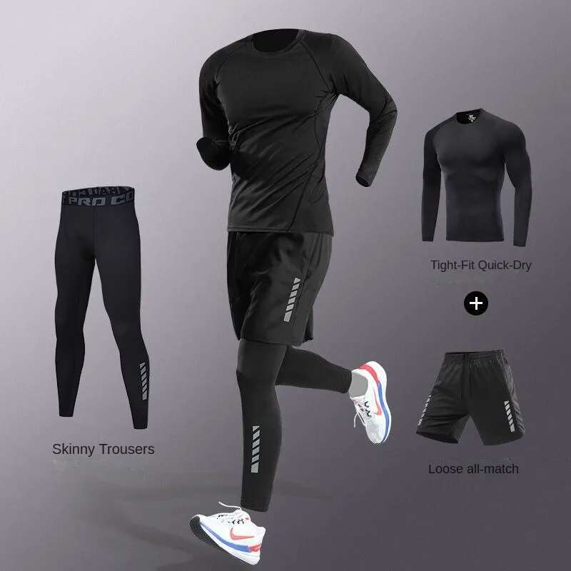 Men's Ice Fiber Quick-Dry Running Fiess Full Set/Suit Tracksuit For Marathon, Training & Cycg,Jogging,Gym, Sweatpants