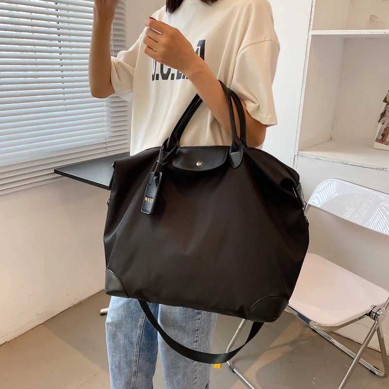 New Waterproof Nylon Large Totes for Women Fashion Big Package Shopping Lady Handbag Anti-tear Simple Leisure Woman Shoulder Bag T250118