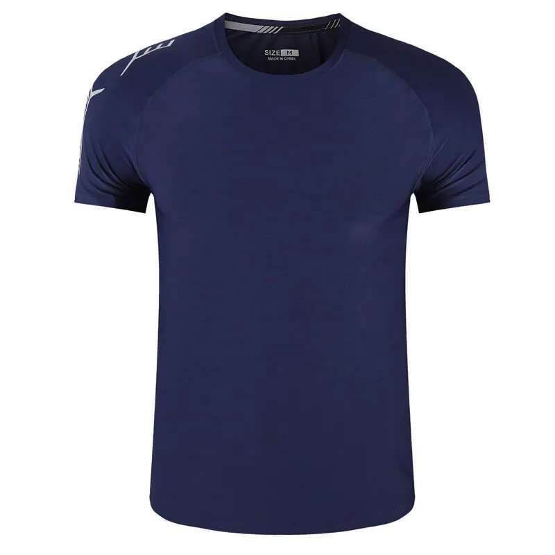 Ddmyoutdoor China Domestic Men T Shirt Quick Drying Breathable Gym Bodybuilding Short Sleeves Fashion Training Casual Reflective Print Mesh Tee