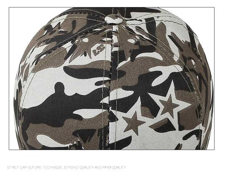 New Camo Baseball Men and Women Tactical Camouflage Snap Hat For Men High Quality Bone Masculino Dad Hat TruckerXJ250116