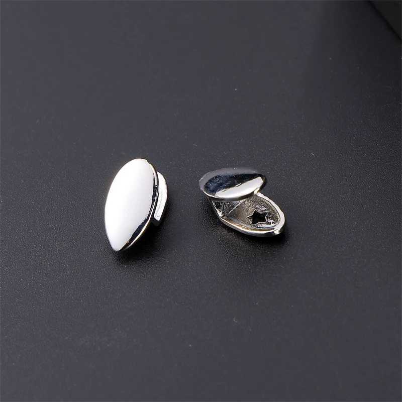 2pcs Teeth Caps Grillz Top Bottom Charm Grills For Men Women Jewelry GiftXJ250114