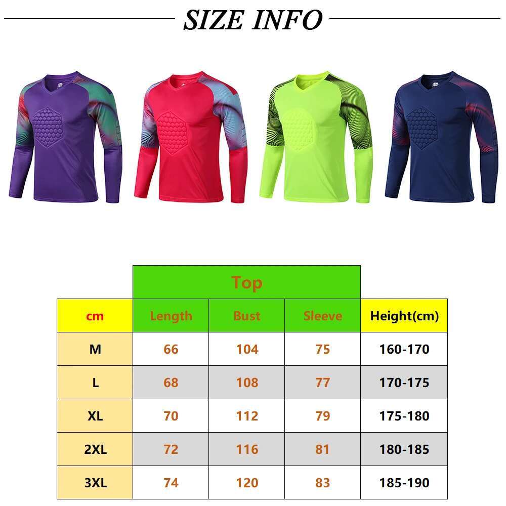 Ddmyoutdoor China Domestic Football Long Sleeves Gradient Goal Keeper Uniforms Sport Training New Breathable Top Soccer Chest Pad Spring Autumn Jersey