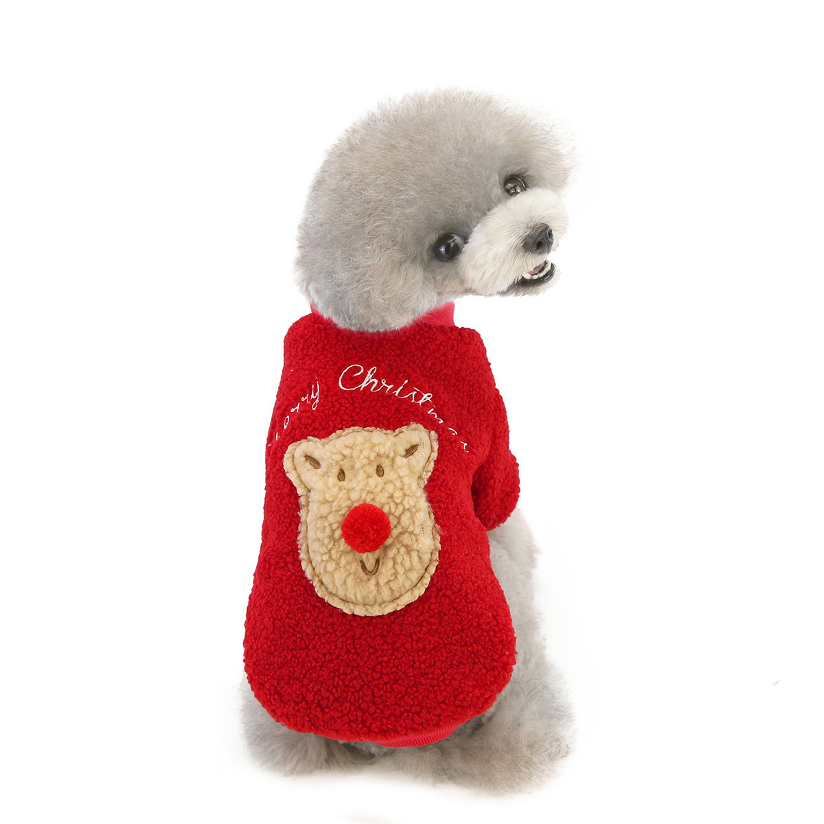 dog clothes XS-XL designer dog clothes Dog clothes two leg fluffy clothes pet clothing, Christmas cartoon reindeer thick and warm autumn