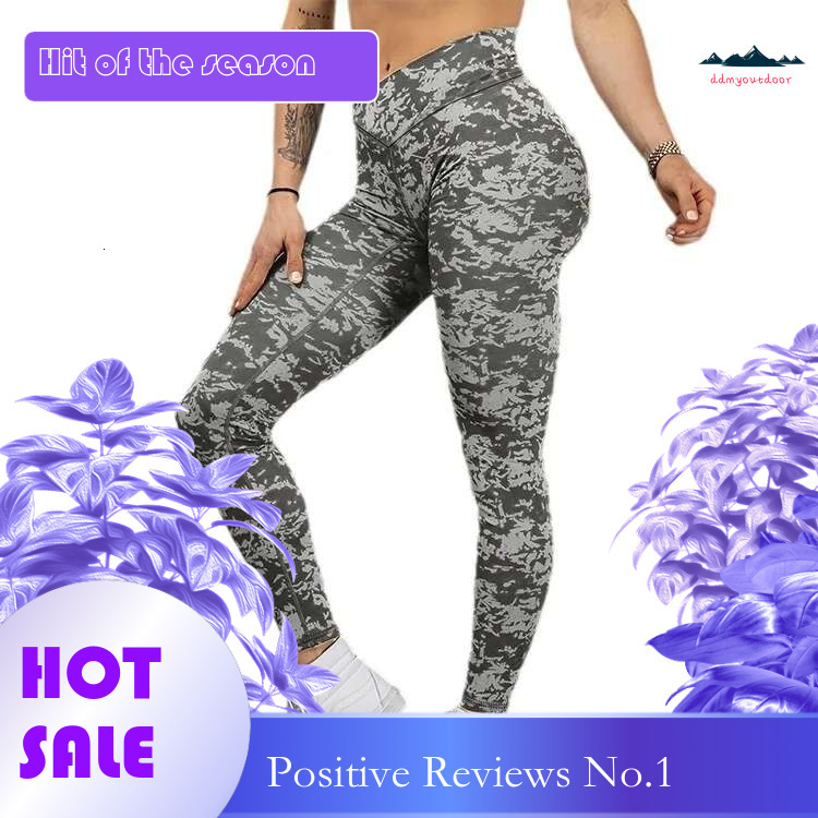 Ddmyoutdoor China Domestic Mermaid Curve Yoga Women S Digital Printed Leggings High Waist Hip Lifting Running Sports Fiess Cropped Pants Plus Size
