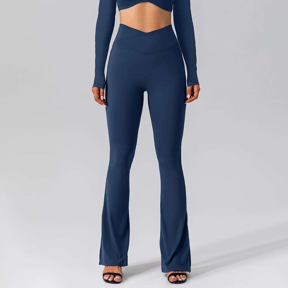 Ddmyoutdoor China Domestic Mermaid Curve Autumn Naked Elastic Sports Yoga Flared Pants Tight Fit Slimming High Waist Peach Hip Fiess Trousers