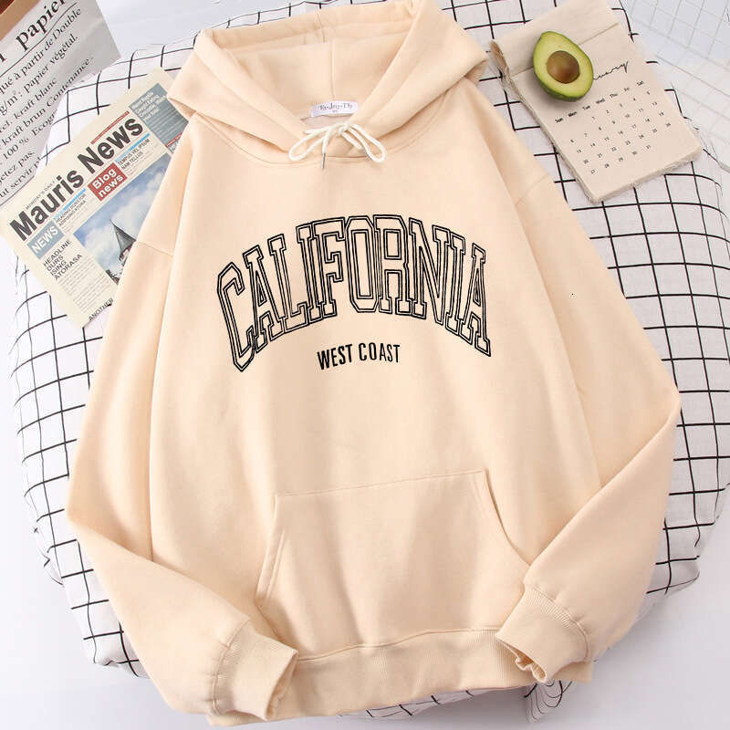 Women's Cute Pattern College Style Sportswear Girls' Long Sleeve Hoodie Autumn Clothing with Pocket