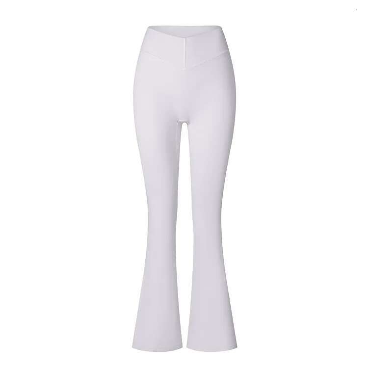 Ddmyoutdoor China Domestic Mermaid Curve Autumn And Winter New Sanding Flared V Waist Tight High Waist Shaping Sports Peach Pants