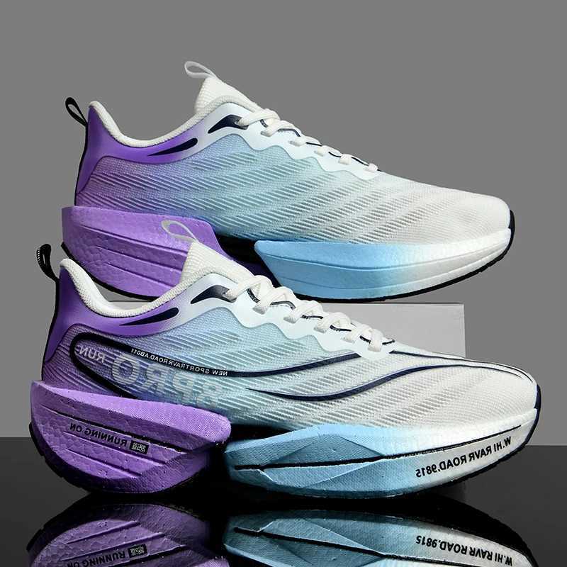 Running Shoes Speciality Carbon Plate Marathon Men Sports Breathable Lightweight Womens Comfortable Athletic Nonskid SneakersC250118