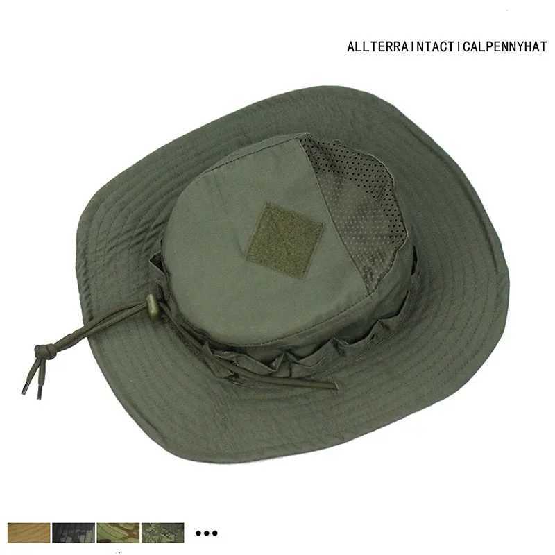 New Tactical Boonie Hat Outdoor Sports Fishing Hiking Hat Hunting Hiking Cam Camo Sunproof Hats Mens wearXJ250116