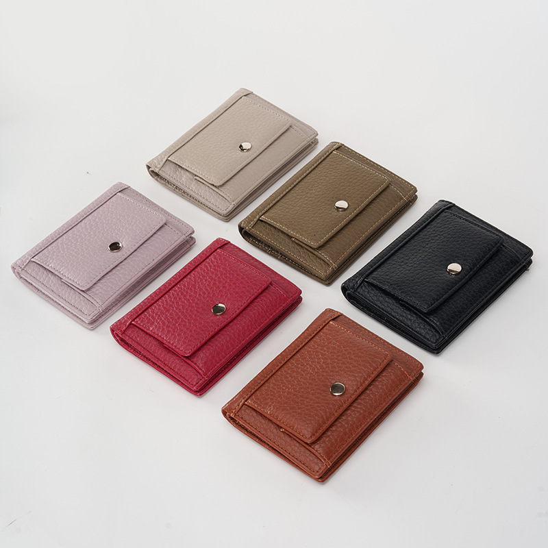Product 2025 New PU functional Women's Snap Card Bag Multi slot Zero Wallet swissmilitary