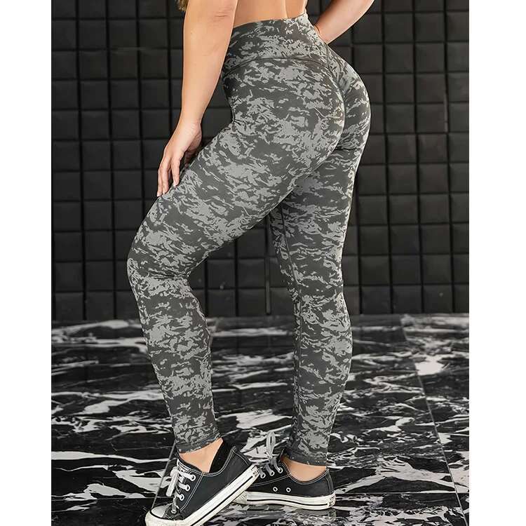 Ddmyoutdoor China Domestic Mermaid Curve Yoga Women S Digital Printed Leggings High Waist Hip Lifting Running Sports Fiess Cropped Pants Plus Size