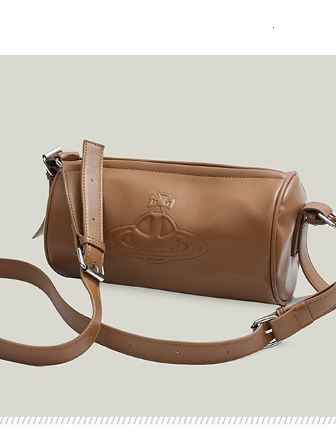 New Designer Retro Classic Saturn Cylindrical Bag Bowling Bag Casual Shoulder Bag Trendy Crossbody Bag Unisex Bag Commuting Bag