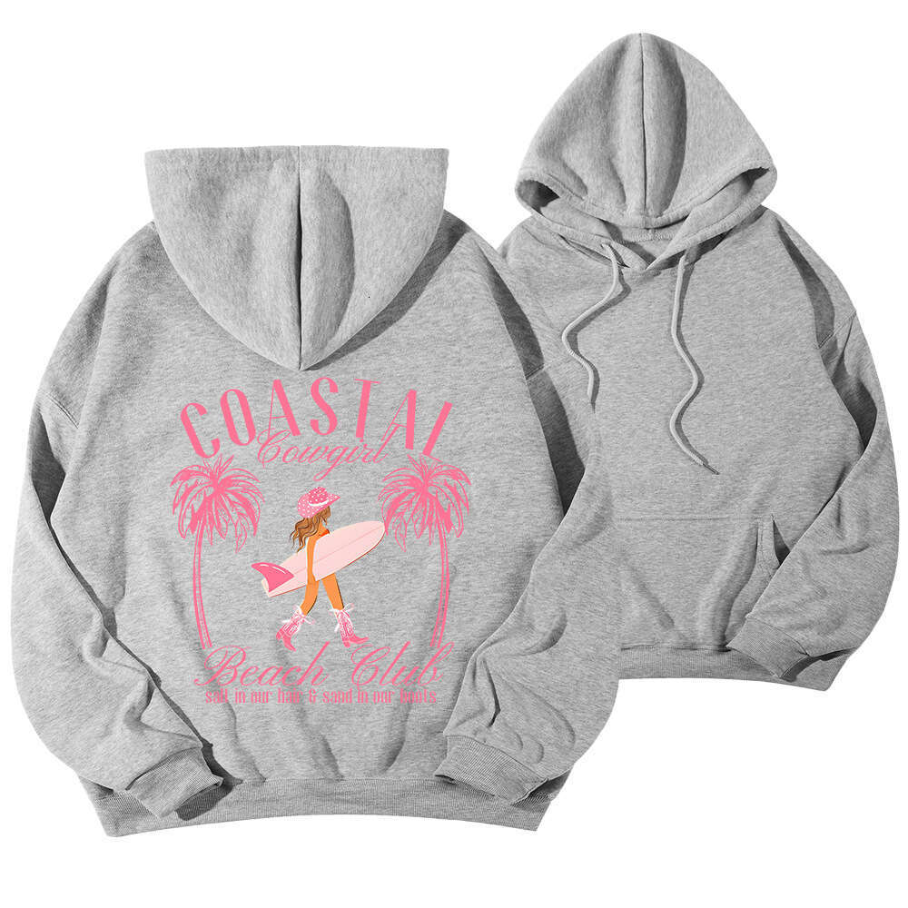 new letter printed off shoulder sleeves multi-color casual hoodie fleece sweatshirt jacket
