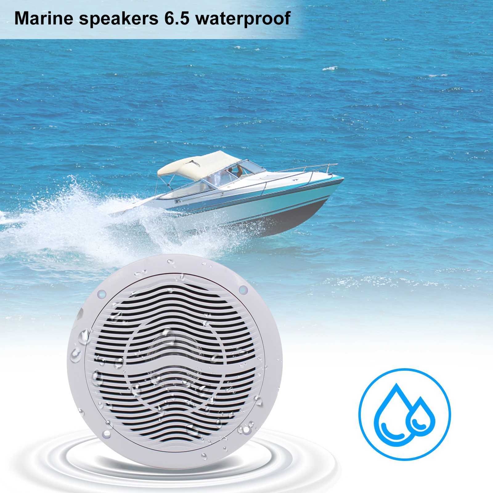 Car Audio 120W 6.5 Inch Waterproof Marine Audio Ceiling Speaker Audio System Flush Mount Loudspeaker Suitable For Living Room Kitchen H250118